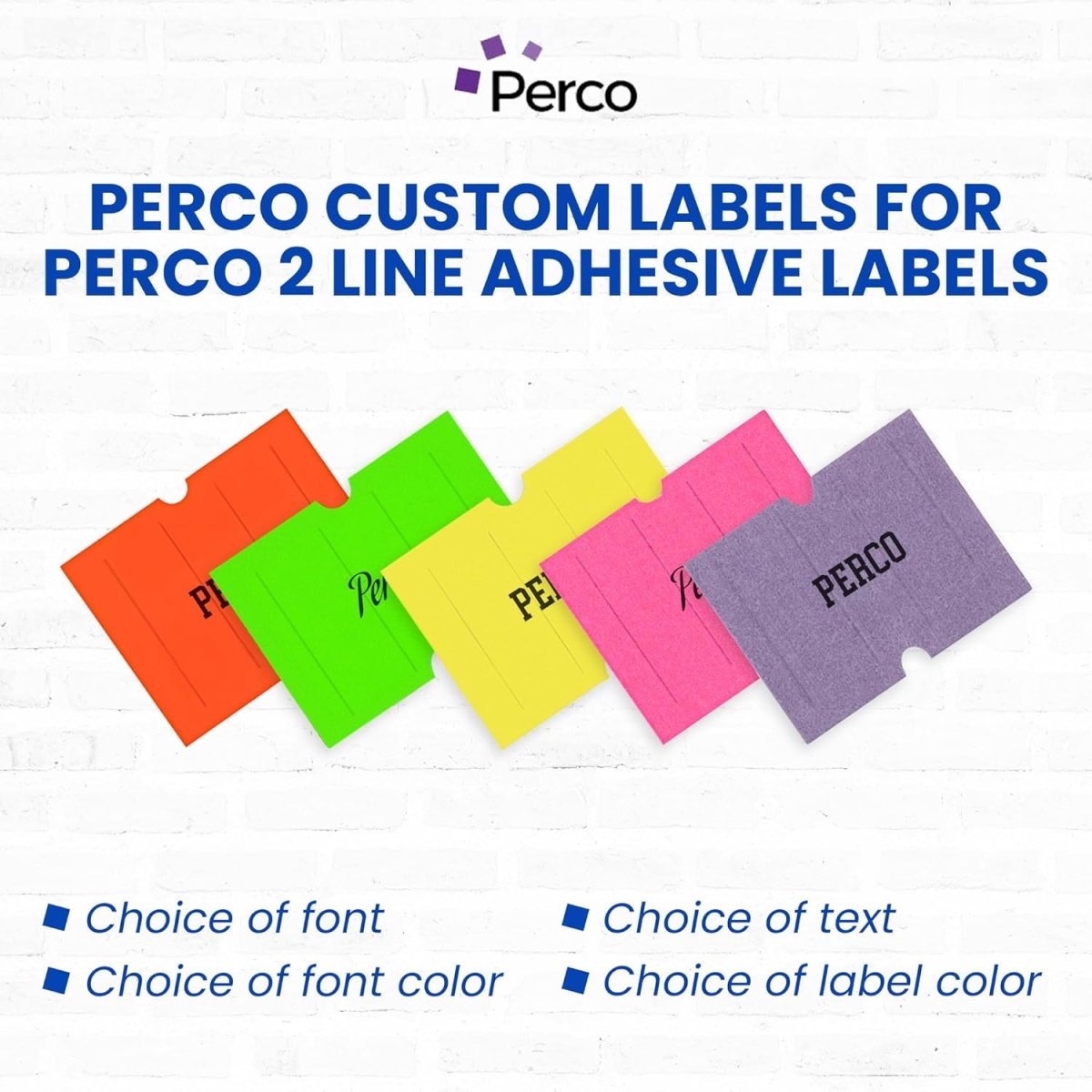 Perco Pro 2 - Line Labels - Custom 1 Sleeve / 8 Rolls / 6000 Blank Pricing Labels