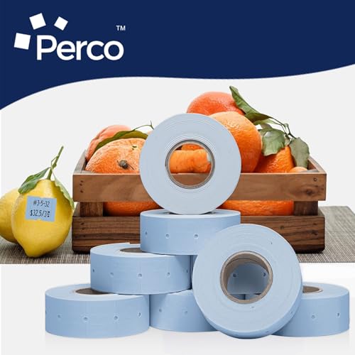 Perco Pro 2 - Line Labels - Blue 1 Sleeve / 8 Rolls / 6000 Blank Pricing Labels