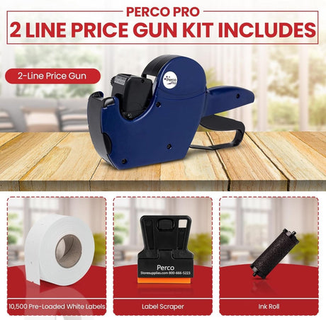 Perco Pro 2 Line - Price Gun Kit - Store Supplies