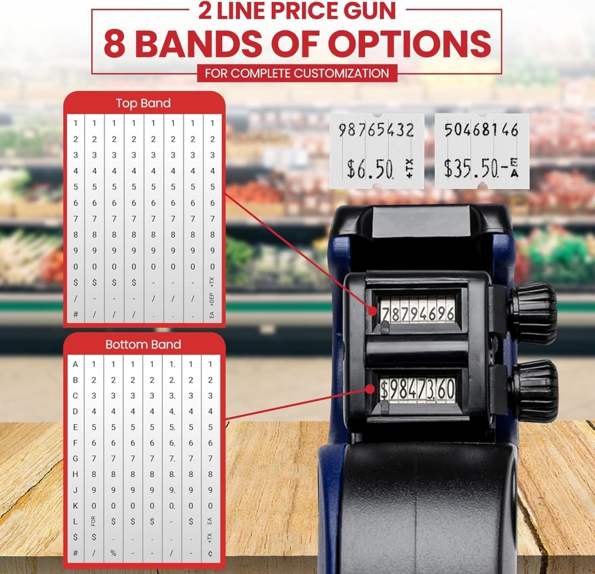 Perco Pro 2 Line - Compatible with compatible_with_product_page | Color: Perco Pro 2 Line Labeler Kit | Quantity: Price Gun | Adhesive: global.AdhesiveType | SKU: PL-STK2L-WLI-LS | - shop_