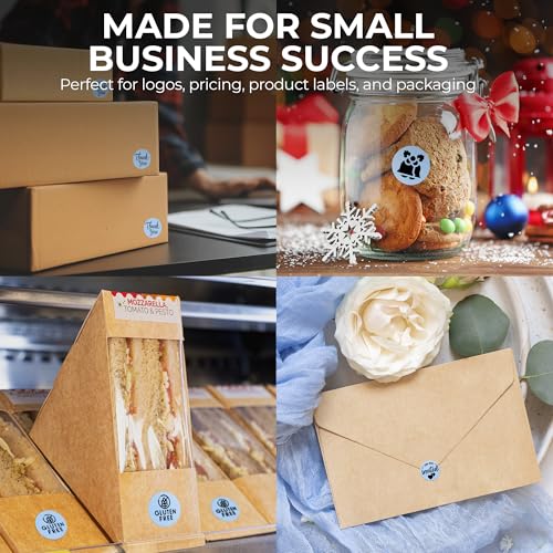 Perco Round Circle Thermal Sticker Labels - Store Supplies