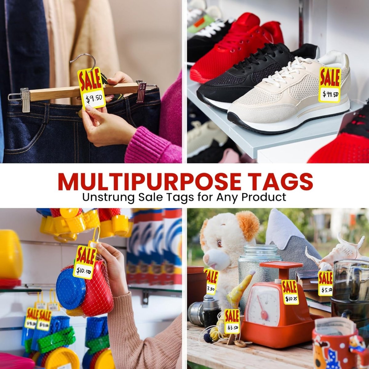 Perco Sale Price Tags Unstrung - Compatible with compatible_with_product_page | Color: Yellow | Quantity: 5,000 Tags | Adhesive: global.AdhesiveType | SKU: PL-SALEPAPERTAG-UNSTRUNG-5k.1 | - shop_