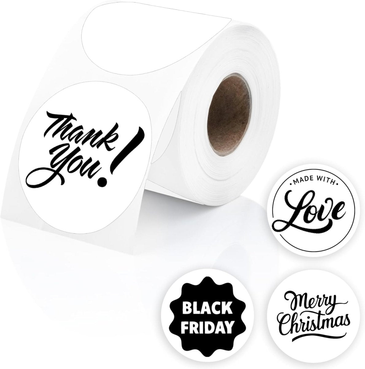 Perco Thermal Labels - Circle - White 2 Inch - 300 Stickers