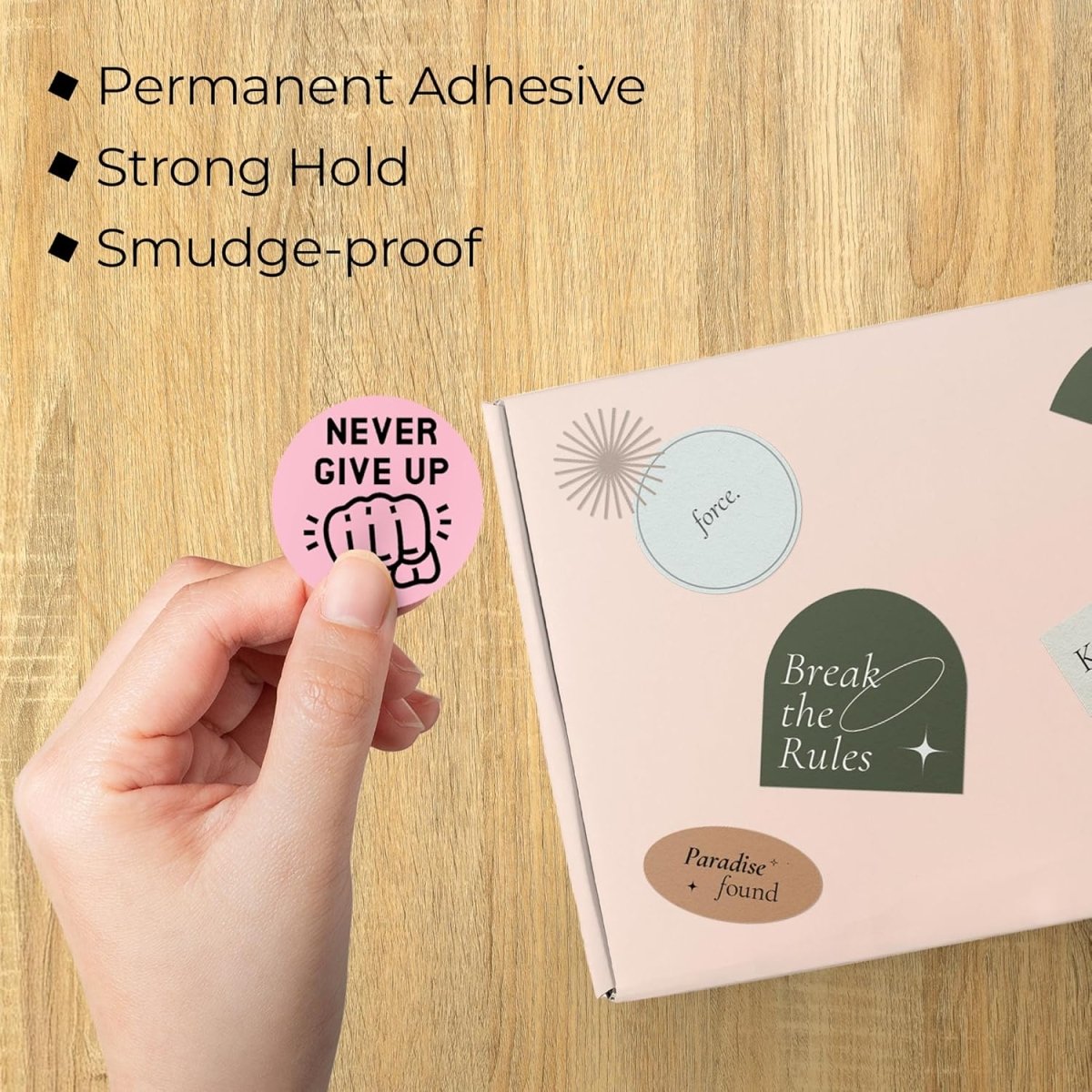 Perco Thermal Labels - Circle - Pink 2 Inch - 300 Stickers