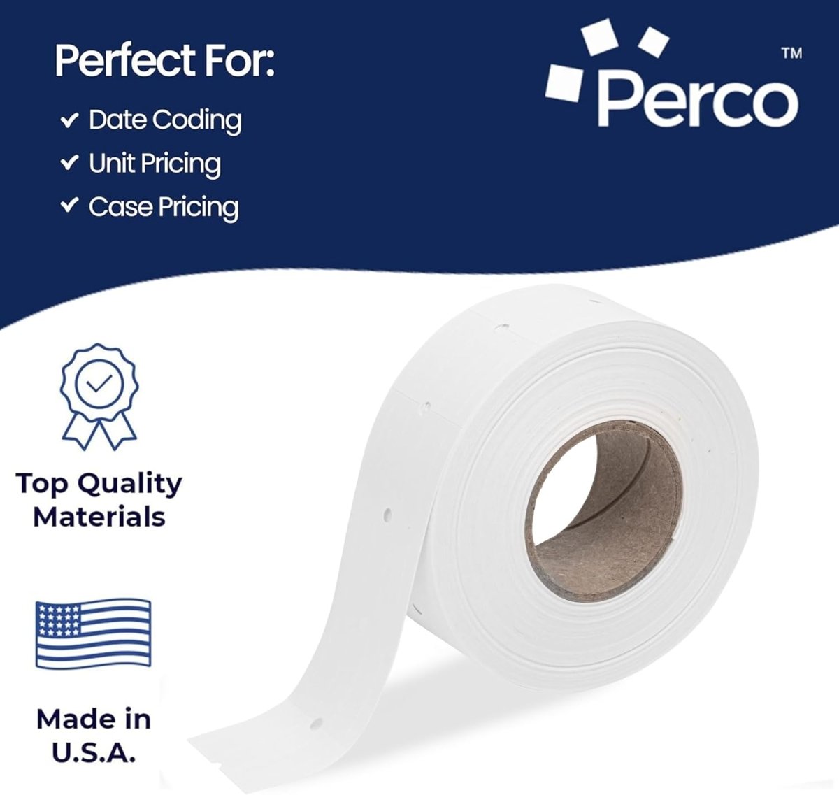 Perco Pro 2 Line Labels - Compatible with compatible_with_product_page | Color: Removable | Quantity: 4 Sleeves | Adhesive: global.AdhesiveType | SKU: PL-2-LINE-LGRA-4SLV-U | - shop_