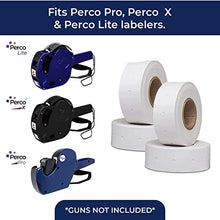 Perco 1 Line White Labels - 30 Sleeve, 8,000 Blank Price and Date Gun Labels for Perco 1 Line Price and Date Guns (Case)