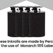 Perco Ink Roll for Monarch 1115 Price Gun Labelers - Your Easy to Load and Reliable Ink Replacement for Your Monarch Price Gun Label Maker (Pack of 4 Perco Inkers)