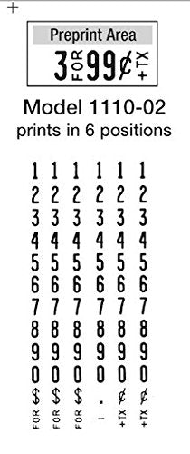 Monarch 1110 Pricing Gun with Labels Starter Kit: Includes Price Gun, 8,500 Fluorescent Red Pricing Labels and Preloaded Inker - Store Supplies