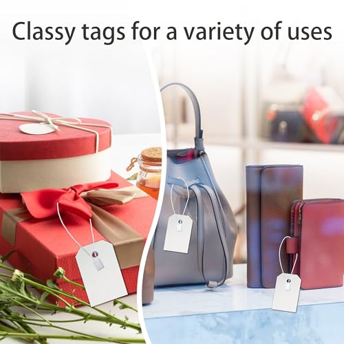 Perco 1 Hang Strings for Secure & Swift Tagging - Compatible with compatible_with_product_page | Color: White | Quantity: | Adhesive: global.AdhesiveType | SKU: hang-string-1-white-1k | - shop_