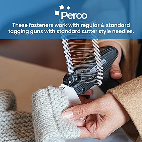 Perco 1 - Inch 25mm J Hook Standard Tagging Attachments Fasteners Tag Pins - Compatible with compatible_with_product_page | Color: 5,000 Barbs | Quantity: | Adhesive: global.AdhesiveType | SKU: PL-JHOOK-25mm | - shop_