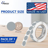 1 - Inch Round Circle Dot Sticker Labels with Strong and Permanent Adhesive - 1,000 Labels per Roll - Vibrant Colors - Store Supplies