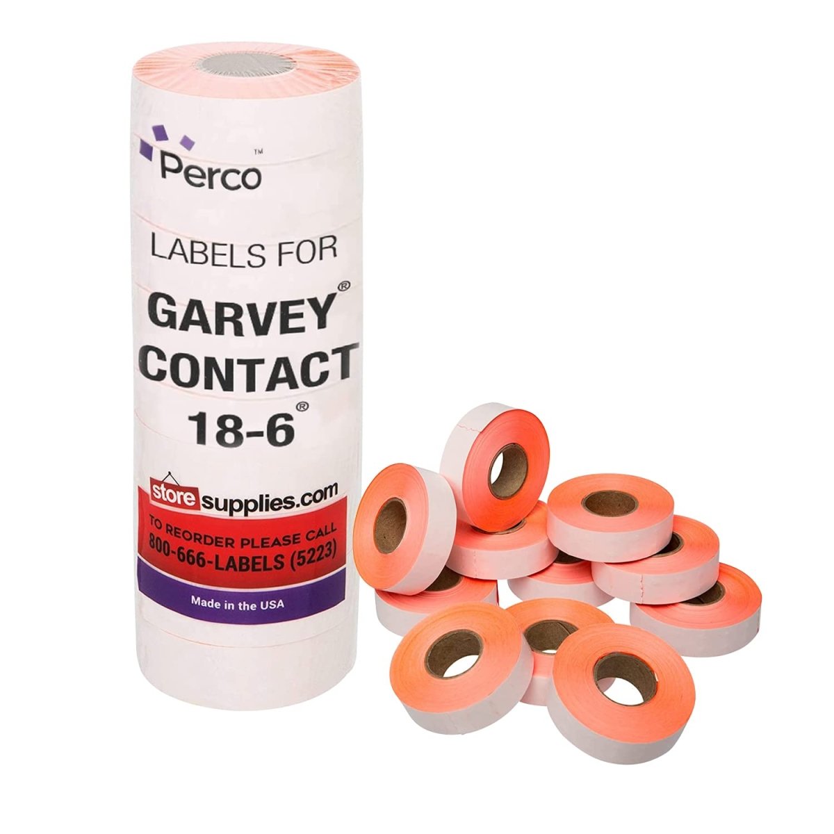 1812 Pricing Labels for Garvey 18 - 6 Price Gun - Store Supplies
