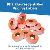 1812 Pricing Labels for Garvey 18 - 6 Price Gun - Store Supplies