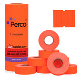 Perco 2 Line Labels - Blank Price and Date Gun Labels for Perco 2 Line Price and Date Guns - Made in USA