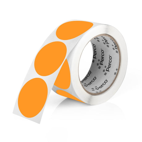 2 - Inch Round Circle Dot Sticker Labels with Strong and Permanent Adhesive - 500 Labels per Roll - Vibrant Colors - Store Supplies