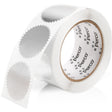 2 - Inch Serrated Edge Sticker Labels - Metallic Silver 1 Roll