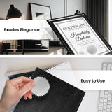 2 - Inch Serrated Edge Sticker Labels - Metallic Silver 1 Roll