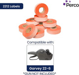 2212 Pricing Labels for Garvey 22 - 6/22 - 7/22 - 8 Price Gun - Store Supplies