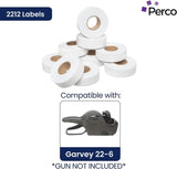 2212 Pricing Labels for Garvey 22 - 6/22 - 7/22 - 8 Price Gun - Store Supplies
