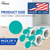 3 - Inch Round Circle Dot Sticker Labels with Strong and Permanent Adhesive - 500 Labels per Roll - Vibrant Colors - Made in USA - Store Supplies
