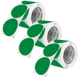 3 - Inch Round Circle Dot Sticker Labels with Strong and Permanent Adhesive - 500 Labels per Roll - Vibrant Colors - Made in USA - Store Supplies
