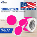 3 - Inch Round Circle Dot Sticker Labels with Strong and Permanent Adhesive - 500 Labels per Roll - Vibrant Colors - Made in USA - Store Supplies