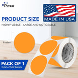 3 - Inch Round Circle Dot Sticker Labels with Strong and Permanent Adhesive - 500 Labels per Roll - Vibrant Colors - Made in USA - Store Supplies