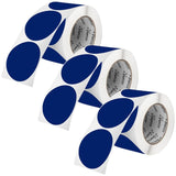 3 - Inch Round Circle Dot Sticker Labels with Strong and Permanent Adhesive - 500 Labels per Roll - Vibrant Colors - Made in USA - Store Supplies