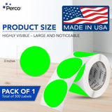 3 - Inch Round Circle Dot Sticker Labels with Strong and Permanent Adhesive - 500 Labels per Roll - Vibrant Colors - Made in USA - Store Supplies