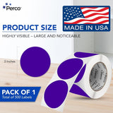 3 - Inch Round Circle Dot Sticker Labels with Strong and Permanent Adhesive - 500 Labels per Roll - Vibrant Colors - Made in USA - Store Supplies
