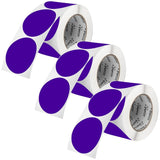 3 - Inch Round Circle Dot Sticker Labels with Strong and Permanent Adhesive - 500 Labels per Roll - Vibrant Colors - Made in USA - Store Supplies