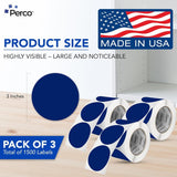 3 - Inch Round Circle Dot Sticker Labels with Strong and Permanent Adhesive - 500 Labels per Roll - Vibrant Colors - Made in USA - Store Supplies
