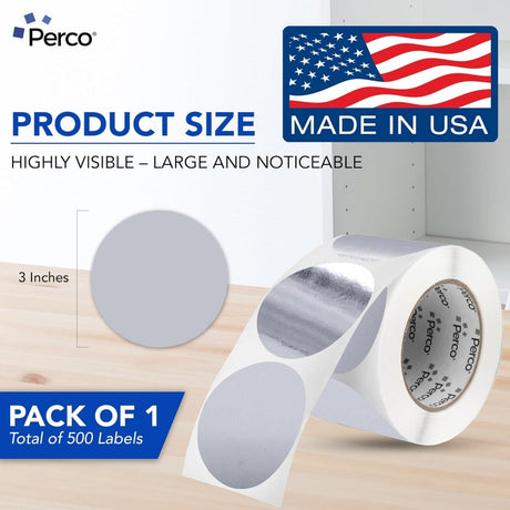 3 - Inch Round Circle Dot Sticker Labels with Strong and Permanent Adhesive - 500 Labels per Roll - Vibrant Colors - Made in USA - Store Supplies