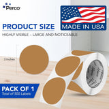 3 - Inch Round Circle Dot Sticker Labels with Strong and Permanent Adhesive - 500 Labels per Roll - Vibrant Colors - Made in USA - Store Supplies