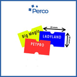 Perco Custom Labels for Perco 1 Line Adhesives Labels - Choose Color, Font and Imprint - Case of 30 Sleeves