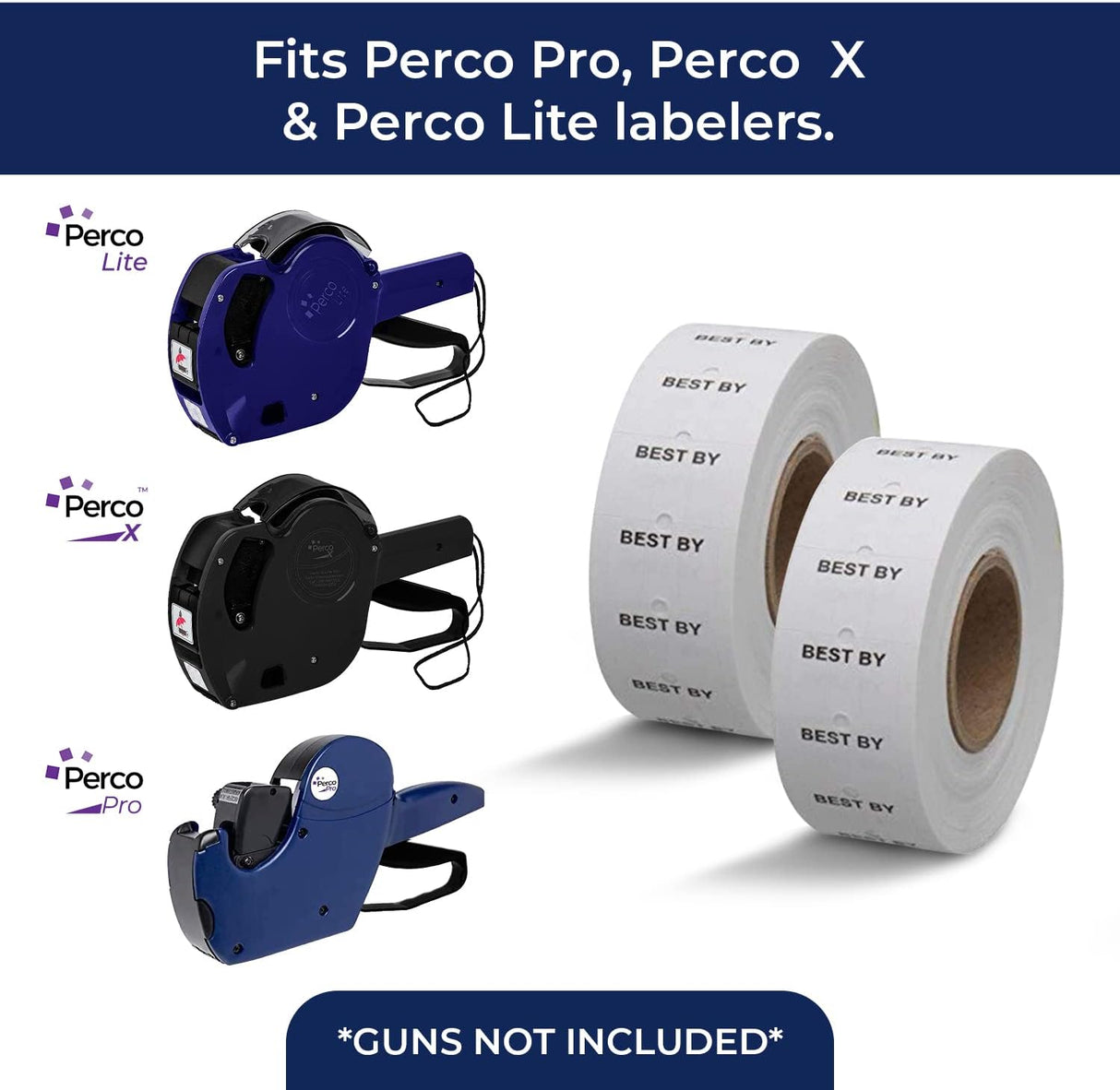 Date Labels for Perco 1 Line Date Guns