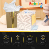 RACHELLE'S Paper Gift Bag Assortment - Perfect for Birthdays, Father's Day, Parties, Holidays, and More (Black, Silver and Gold)