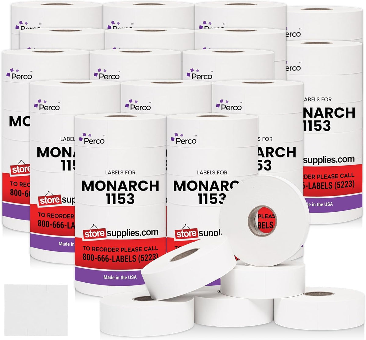 Perco Price Labels for Monarch 1153 Price Labeler