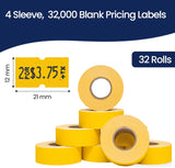 Perco 1 Line - Blank Price and Date labeler Labels for Perco Lite, X, Plus and Pro 1 Line Price and Date Labelers