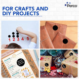 Perco 2-Inch Round Circle Dot Sticker Labels – Easy Peel Perforation – Made in USA