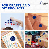 Perco 2-Inch Round Circle Dot Sticker Labels – Easy Peel Perforation – Made in USA