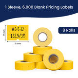 Perco 2 Line Labels - Blank Price and Date Gun Labels for Perco 2 Line Price and Date Guns - Made in USA