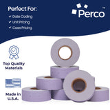 Perco 2 Line Labels - Blank Price and Date Gun Labels for Perco 2 Line Price and Date Guns - Made in USA