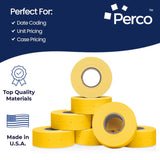 Perco 2 Line Labels - Blank Price and Date Gun Labels for Perco 2 Line Price and Date Guns - Made in USA