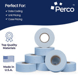 Perco 2 Line Labels - Blank Price and Date Gun Labels for Perco 2 Line Price and Date Guns - Made in USA