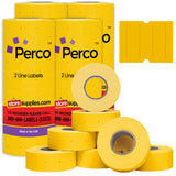 Perco 2 Line Labels - Blank Price and Date Gun Labels for Perco 2 Line Price and Date Guns - Made in USA