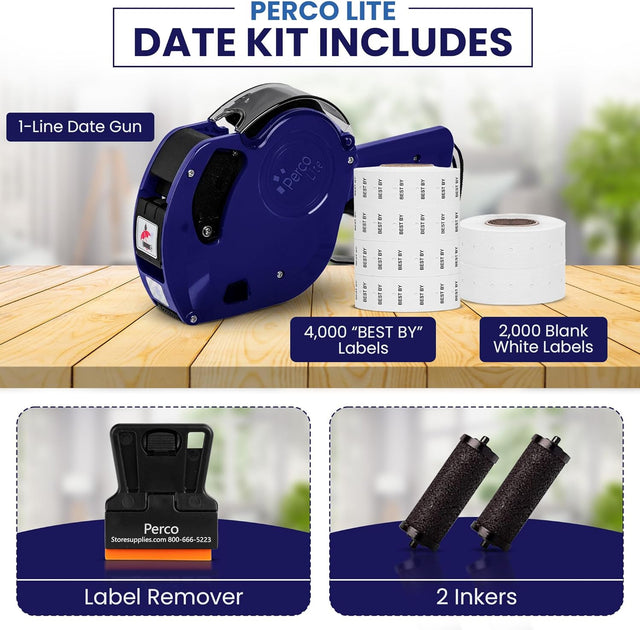 Perco Lite Price Labeler Kit - Labels, Inkers, and Scraper included ...