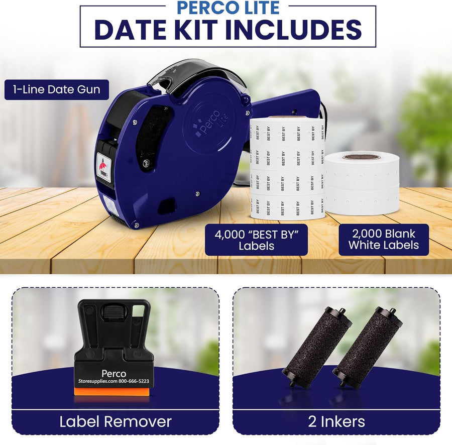 Perco Lite Price Labeler Kit - Labels, Inkers, and Scraper included ...