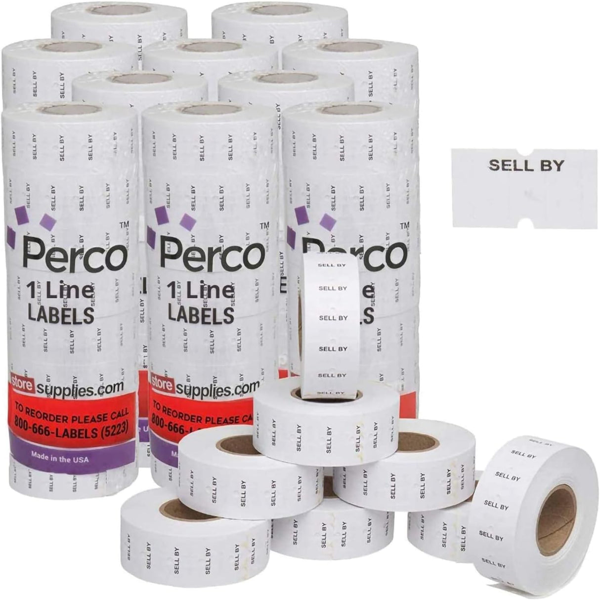 Date Labels for Perco 1 Line Date Guns - Store Supplies