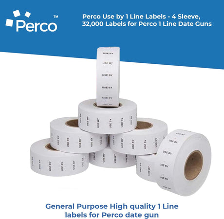 Date Labels for Perco 1 Line Date Guns - Store Supplies